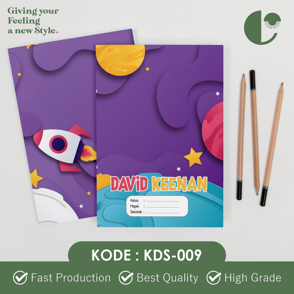 

Sampul Buku Custom | Sampul Aesthetic | Sampul Custom Nama | Free Desain - KDS-009