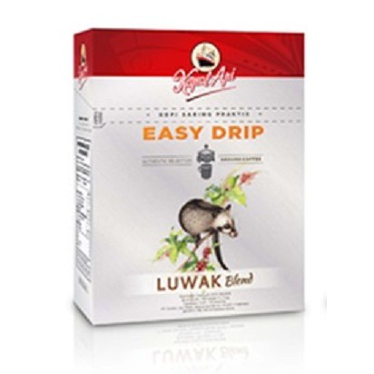 Kopi KAPAL API LUWAK Blend - Easy Drip - Kopi Bubuk + Kertas Saring Praktis - Indonesia Coffee
