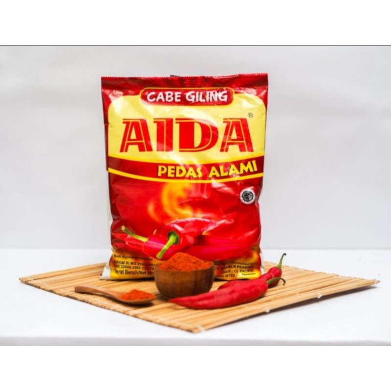 

Cabe bubuk Aida 250gr cabe bubuk Murni pedas alami