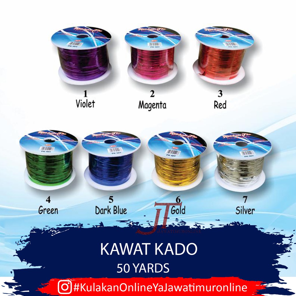 KAWAT METALIK ROLL / KAWAT KADO / KAWAT SOUVENIR / TWISTER