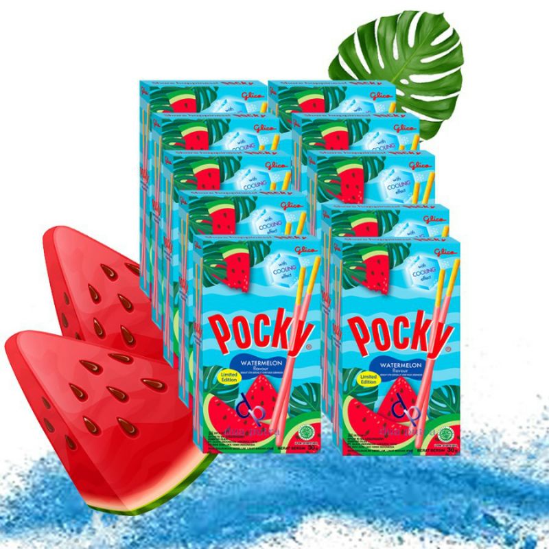 GLICO POCKY WATERMELON LIMITED EDITION 36GR