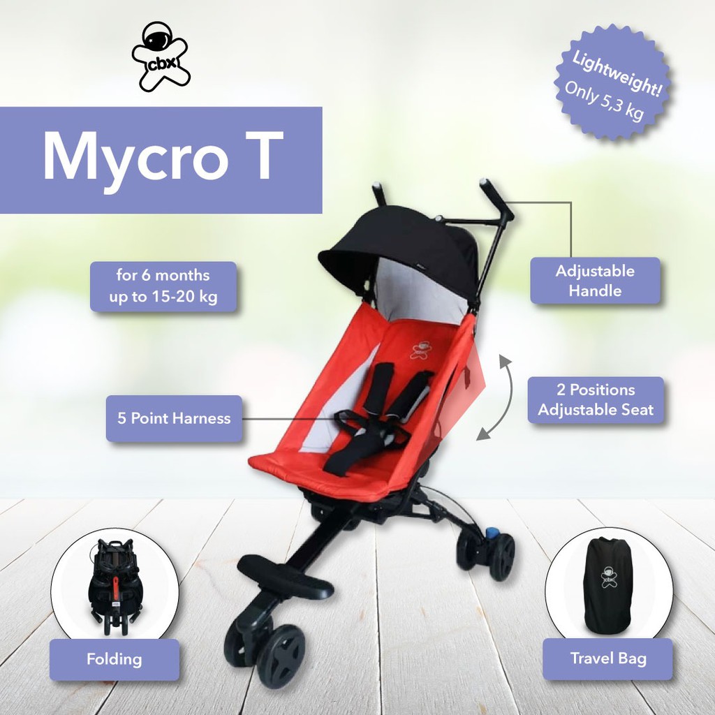 Stroller Bayi Cabin Size Cybex CBX 890 Mycro T Kereta Dorong Bayi