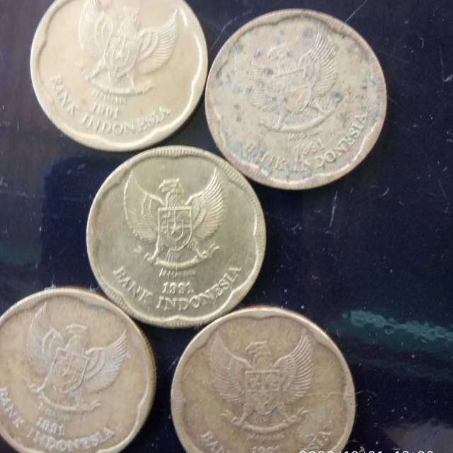 Uang kuno koin 500 tahun 1991