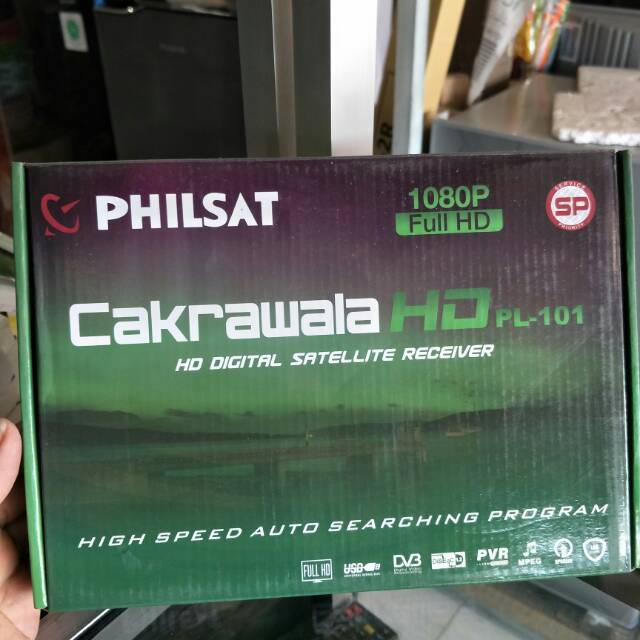 Resiver Philsat Cakrawala HD box metal untuk parabola