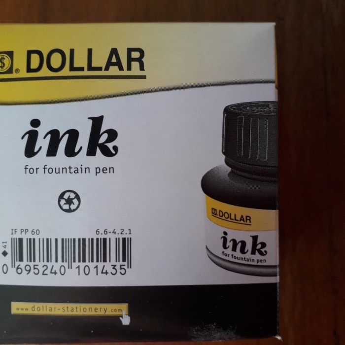 

Eklusif Tinta Pen Fountain Dollar- 60 Ml Hemat