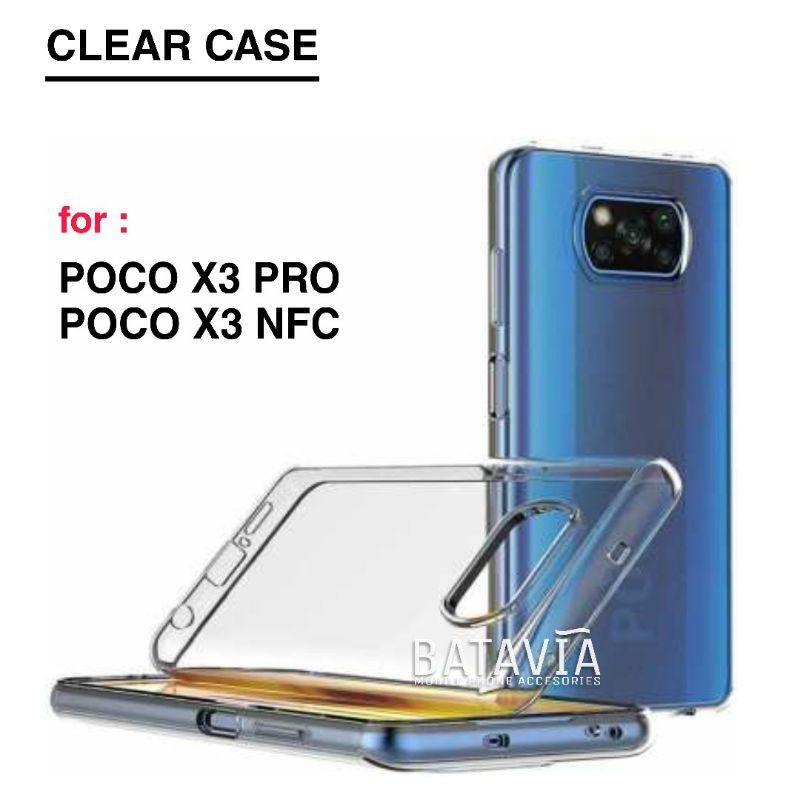Soft Case Xiaomi Poco X3 Pro Poco X3 nfc Jelly Case Original Clear Case Silikon Bening