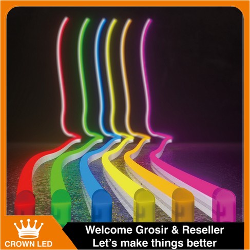 Lampu LED Hias Neon Flex Selang Dc 12v 5 Meter Awet Super Terang