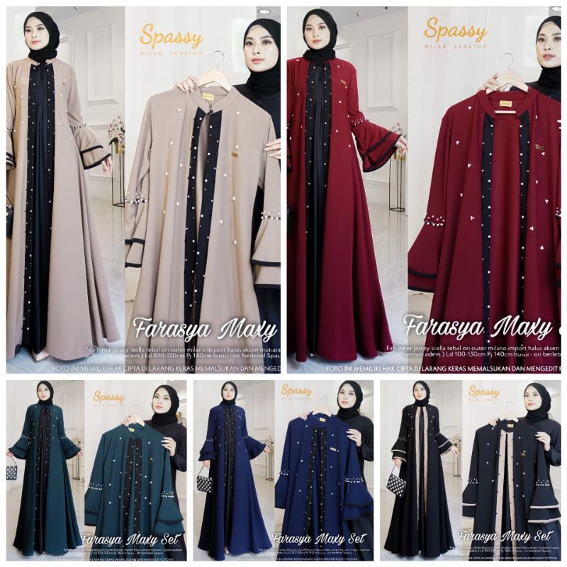 Gamis Syari Farasya TIFANY ORI by Spassy Original