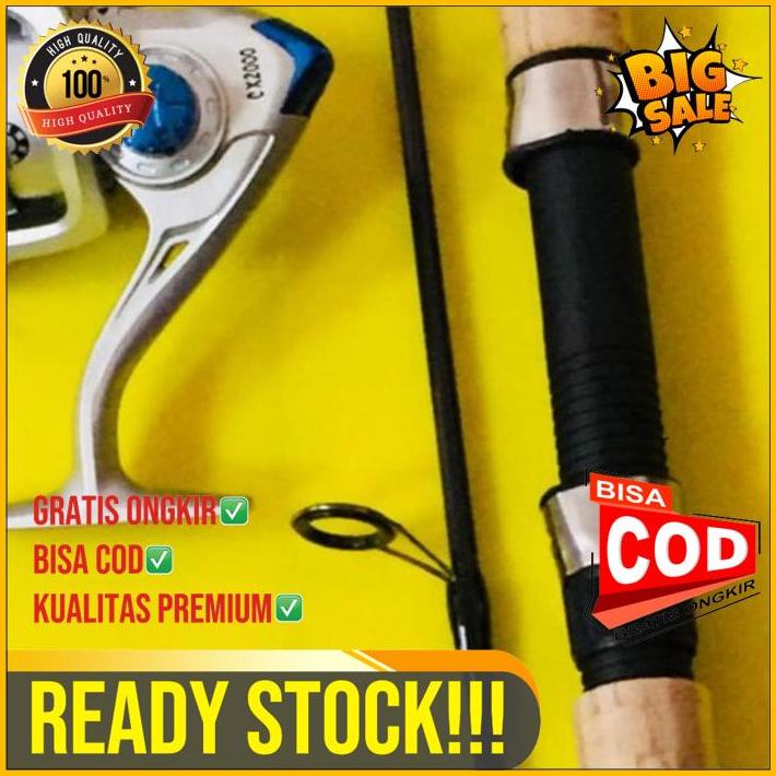 Paket Alat Pancing Joran Dan Reel Cx 2000 Set Fishing Joran Dan Reel