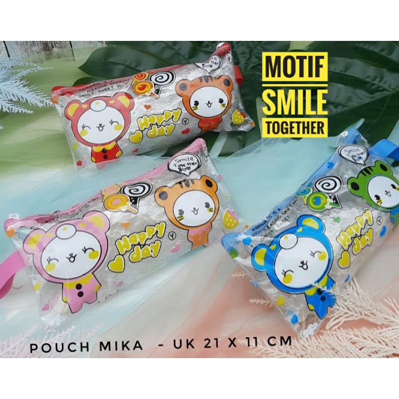 POUCH MIKA/TEMPAT PENCIL MIKA MURAH