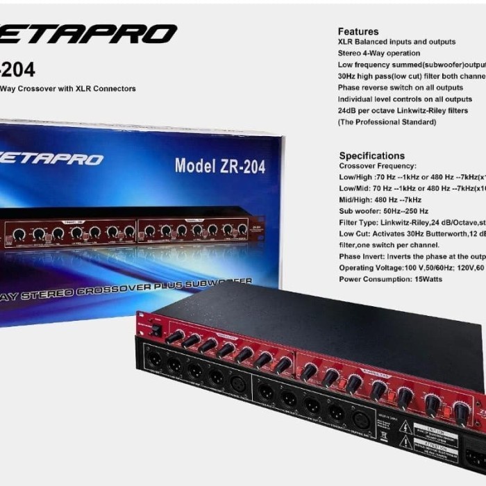 CROSSOVER AKTIV ZETAPRO ZR 204 ORIGINAL ZETA PRO ZR204 2 SUB TERBAIK