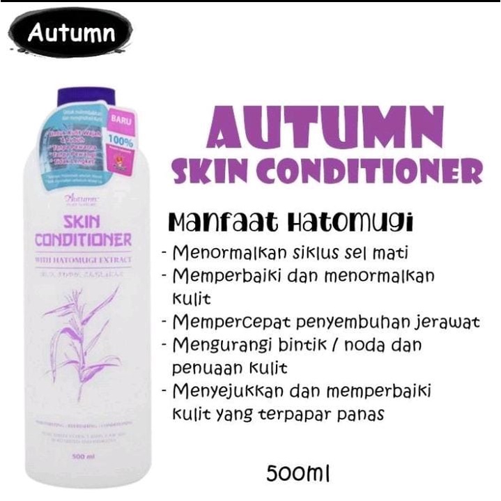 Hatomugi Skin Conditioner Autumn with Hatomugi Extract 500ml free botol spray / skin conditioner aloe