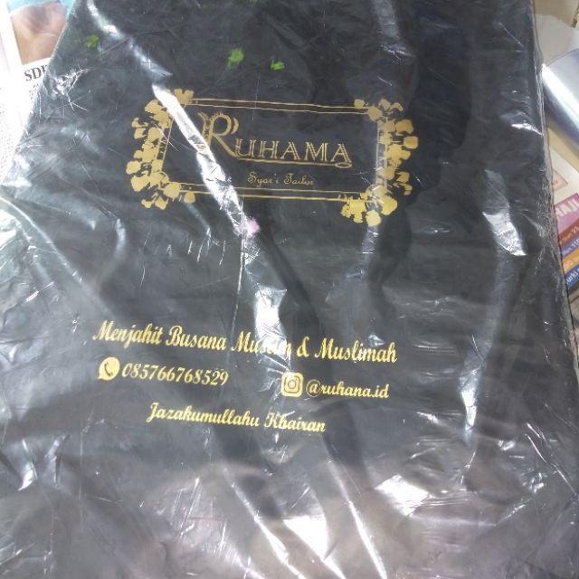 Plastik Sablon / Plastik Plong Hd Custom Toko Anda Gratis Desain Uk 35x50