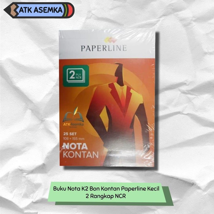 

Buku Nota K2 Bon Kontan Paperline Kecil 2 Rangkap NCR Atk