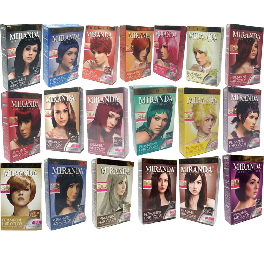 36 Warna Dan Nama Cat Rambut Miranda