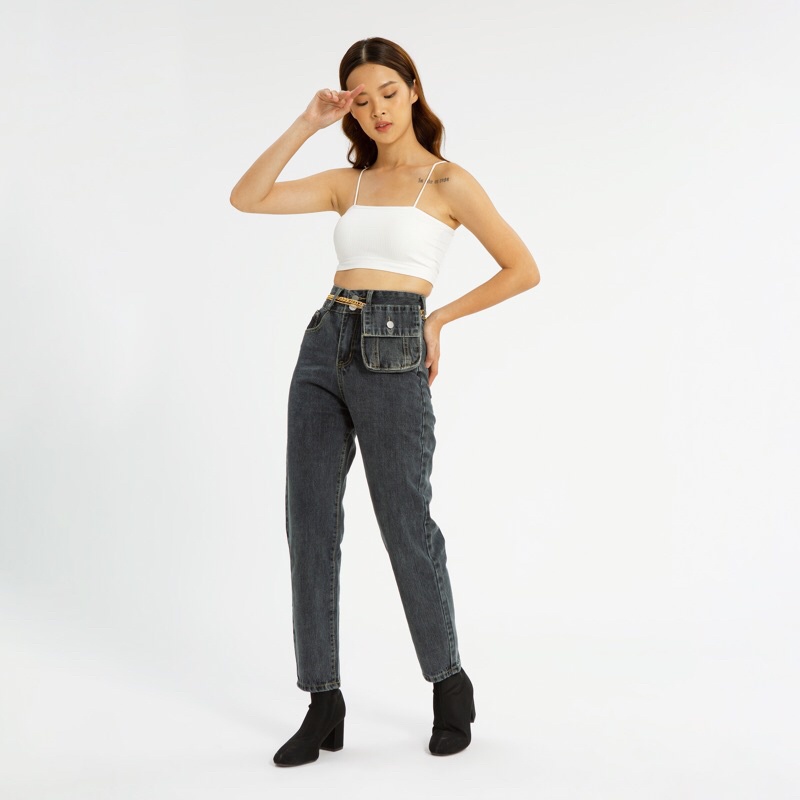 VIERLIN - Jeans 670 - HIGHWAIST JEANS BOYFRIEND