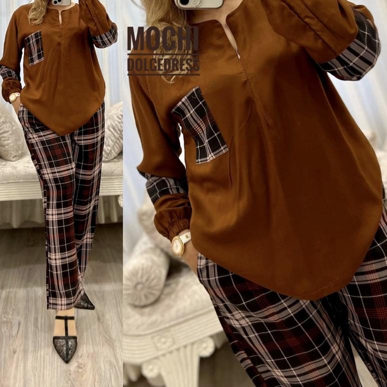 Set Celana Dolce Dress Mochi [GSK.19Au22p]