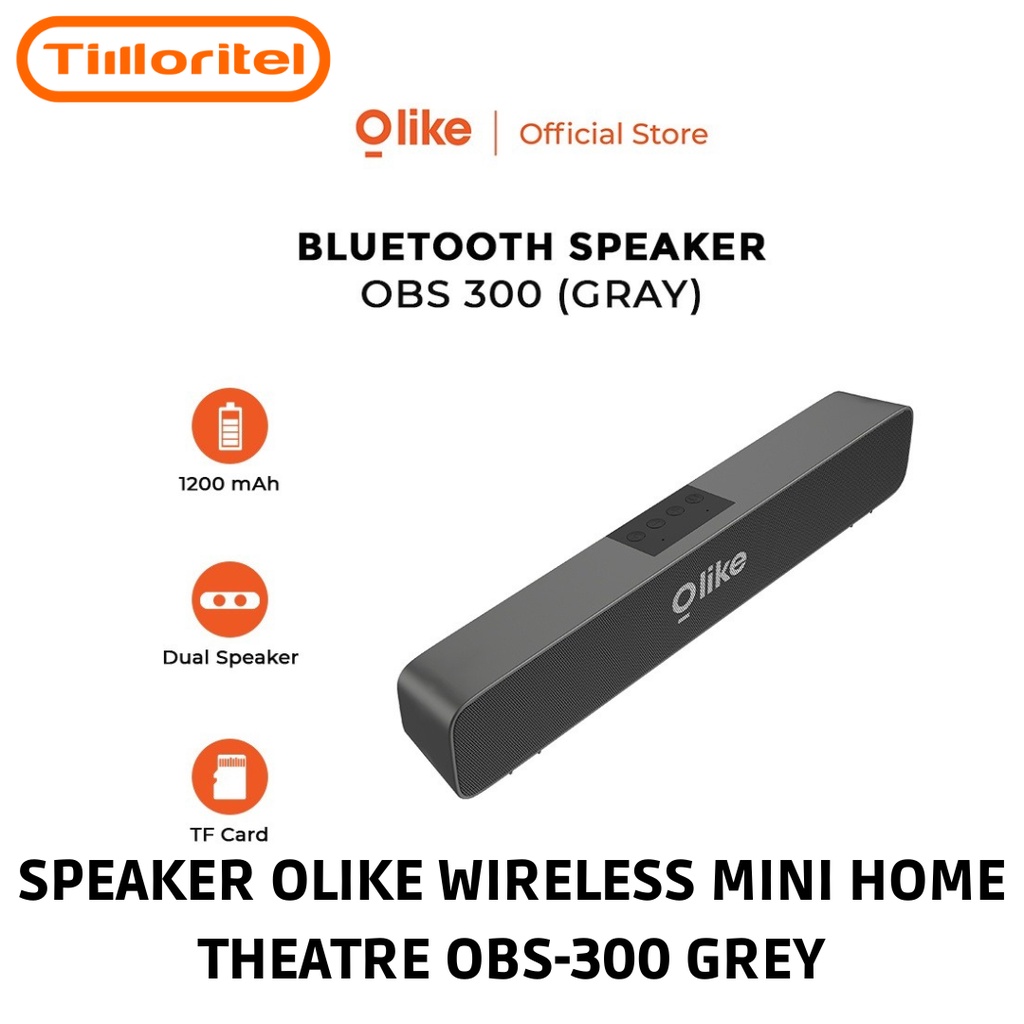 SPEAKER OLIKE WIRELESS MINI HOME THEATRE OBS-300 GREY