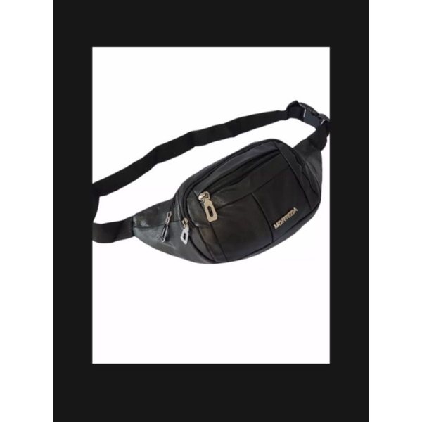 Tas selempang pinggang Waitsbag pria wanita kulit IMPORT