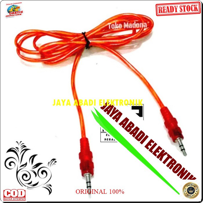 G205 ORIGINAL kabel aux audio hp handphone dual 3.5mm sound system stereo jek jack sambungan elektronik speaker spk musik mp3 suara laptop DLL multifungsi universal original G205  1,5 meter / 150 cm  KABEL 3.5MM KE 3.5MM  Bisa segala JENIS HP  Penyambunga