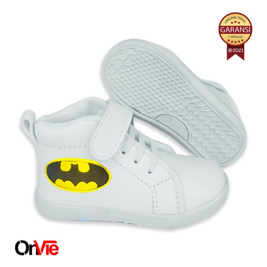 Sepatu Boots Anak Laki-Laki Motif Superhero | Sepatu Sekolah Anak Onvie