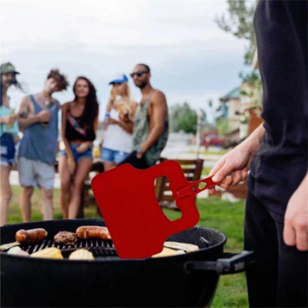 Preva Kipas Angin Engkol Pembakaran BBQ Manual-Pendukung Panggangan Outdoor