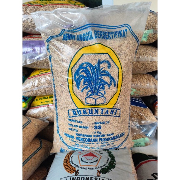 Benih Padi Unggul Bersertifikat Inpari 32 SS Super Seed 5 Kg