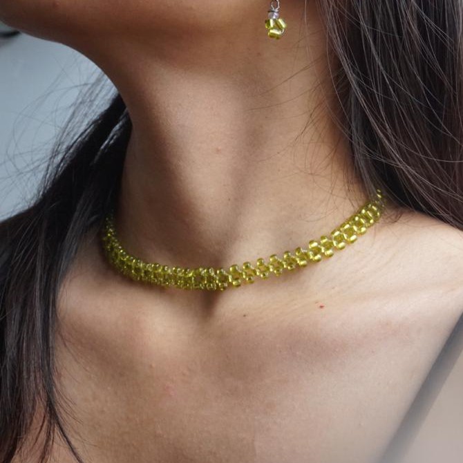 Arabella Choker / Arabella Pearl Necklace Kalung Choker Mutiara Korea Korean Handmade Necklace