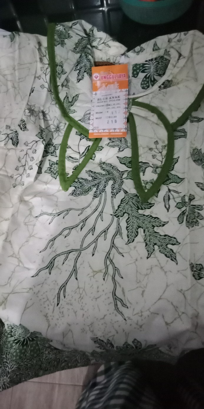 Batik Anak Perempuan 112 Lengan Panjang Cb 218