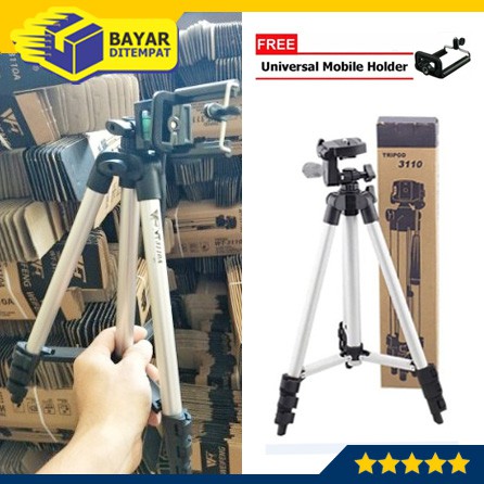 Tripod 1 Meter 3110 Free Holder Tripod Kamera HP 1 M