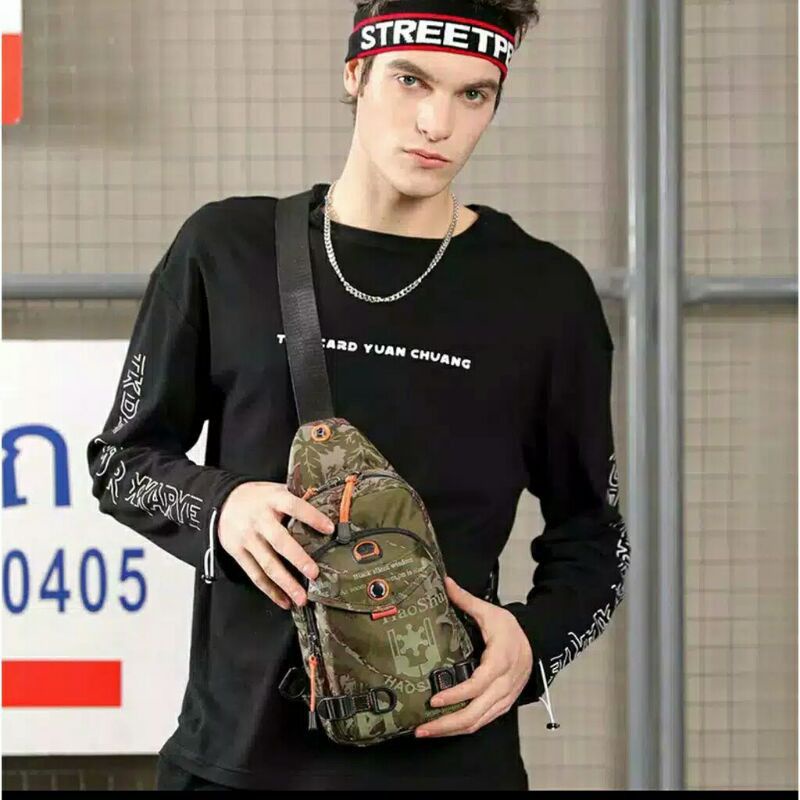 Sling bag Pria Haoshuaii // tas selempang pria COD