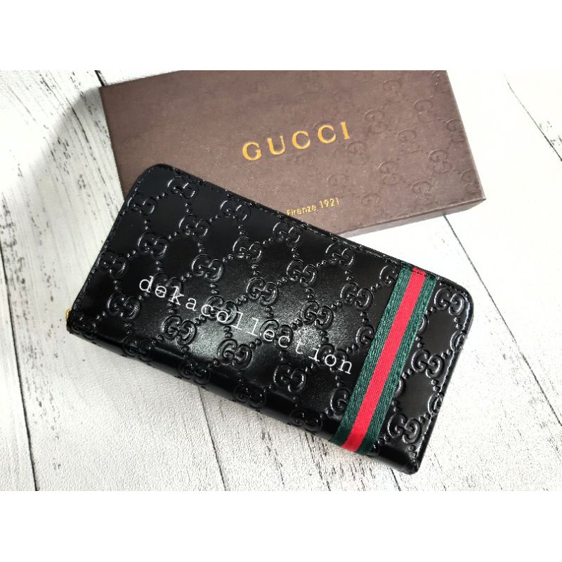 DOMPET PANJANG WANITA GUCCI KULIT IMPORT