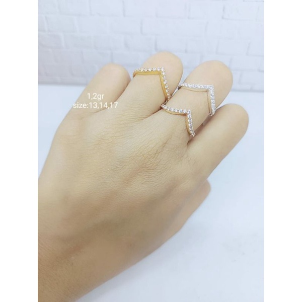 CINCIN PERAK ASLI SILVER 925 LAPIS EMAS / CINCIN LISTRING AUREL MP FULL/ CINCIN PERAK FASHION TERBARU