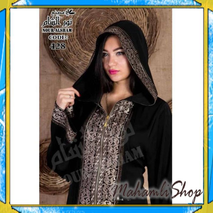 ABY 200 ABAYA GAMIS JUBAH ARAB ORIGINAL ZYPPER HOODIE SRIKANDI