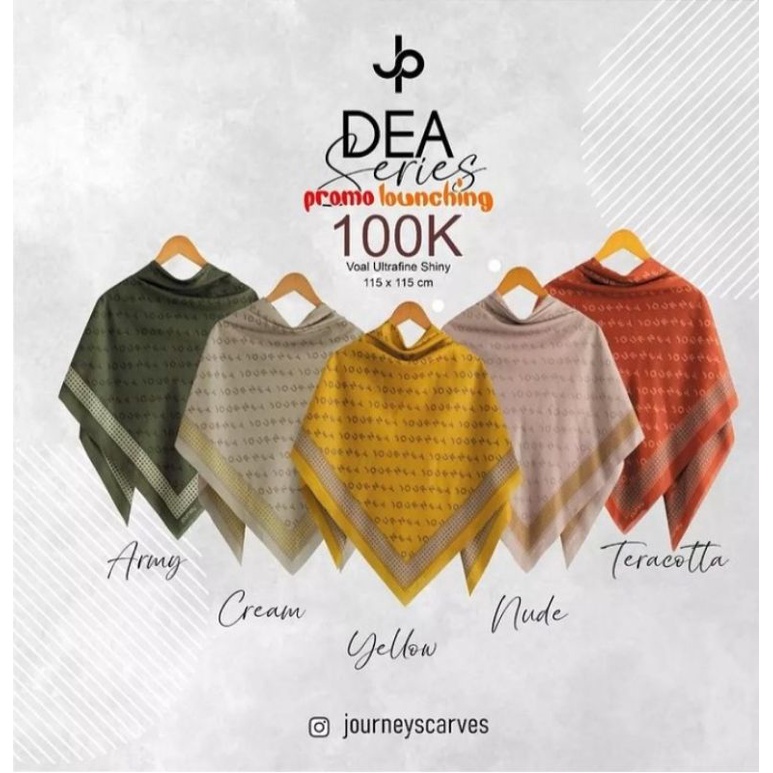 ❤HIJAB SEGIEMPAT DHEA SERIES ORI JOURNEY SCARVES