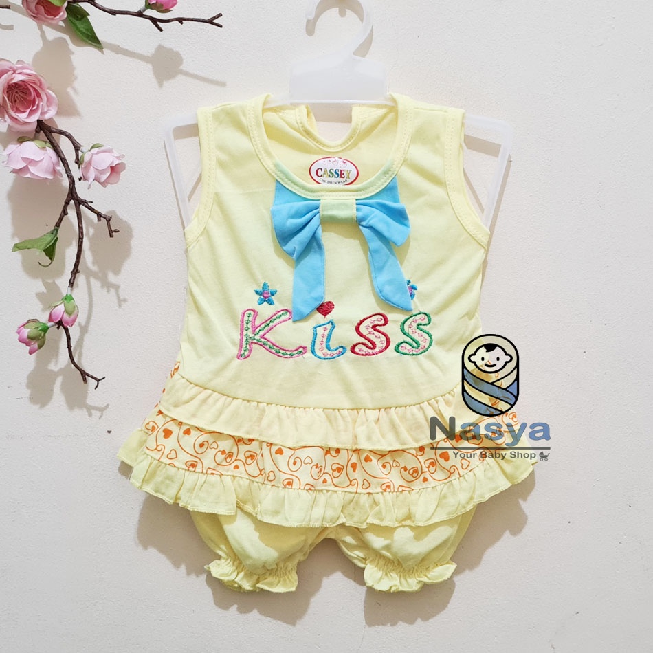 [N-023] Setelan baju bayi / setelan baju anak MURAH  (3-6m)