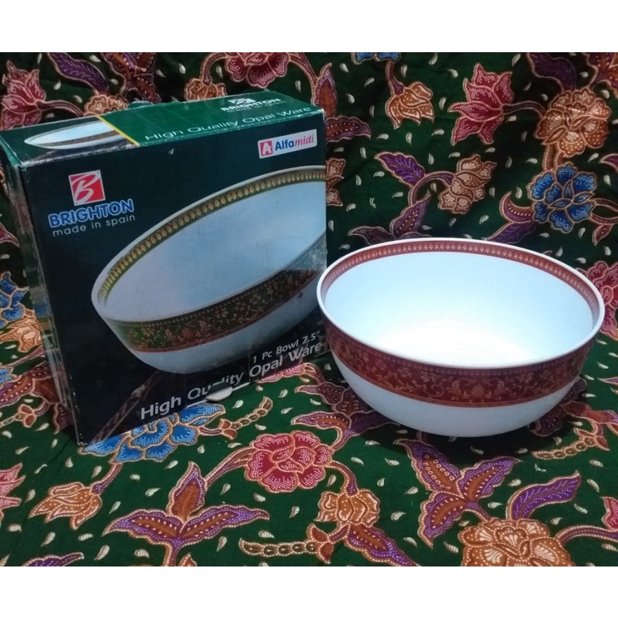 mangkuk keramik brighton opalware " alfamidi"