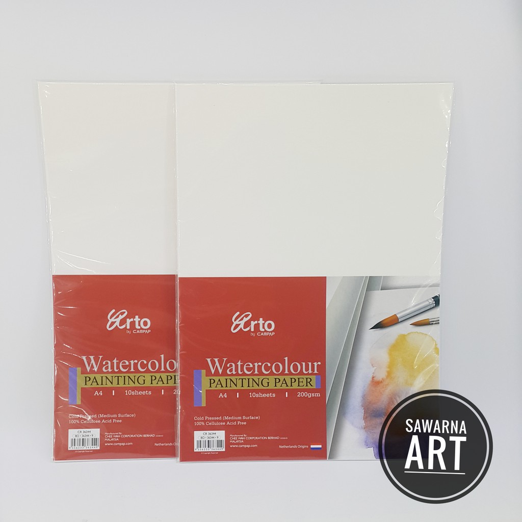 

Arto A4 Water Colour Paper 200gsm - Cellulose