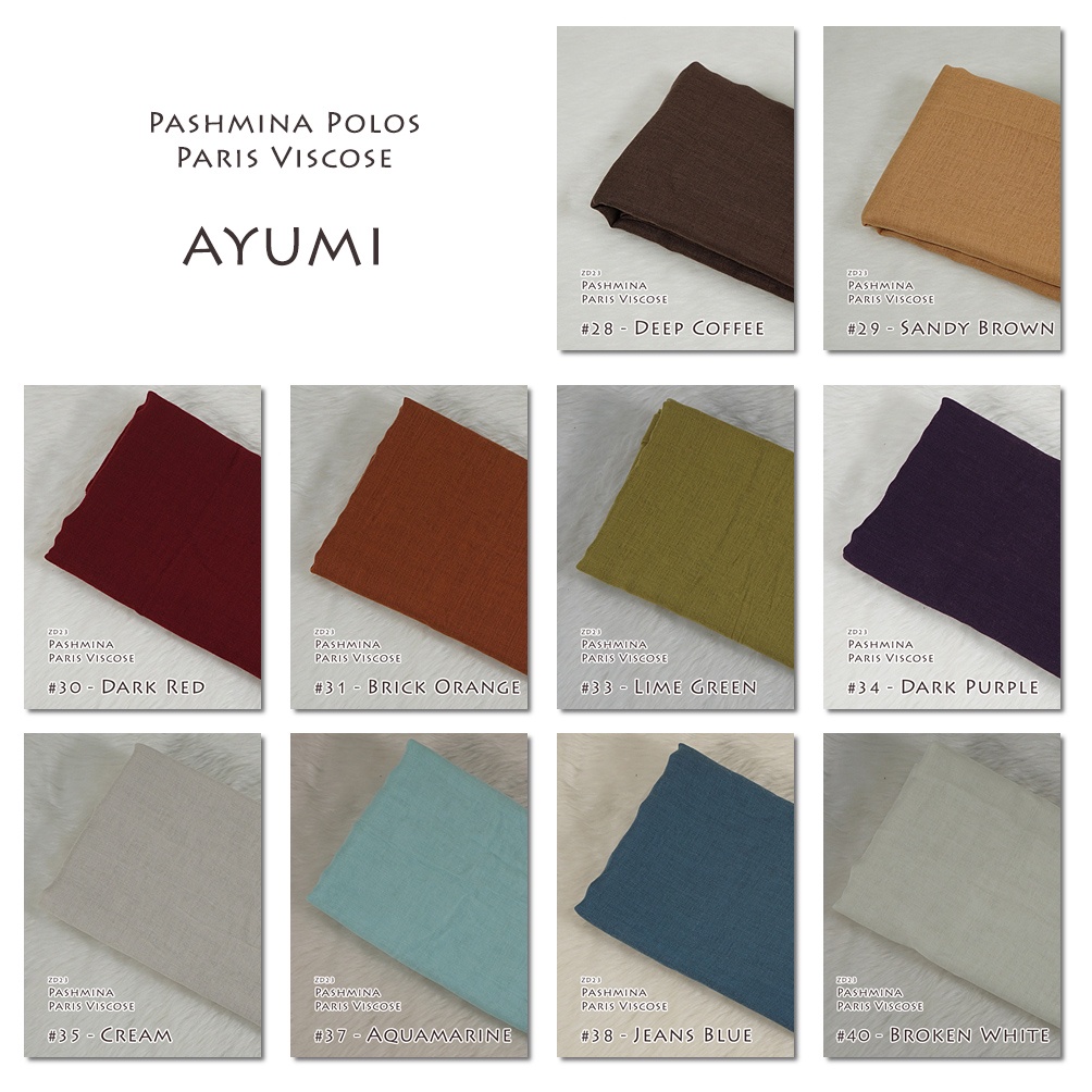 Pashmina Polos Paris Viscose - AYUMI by Luulu Scarf-3