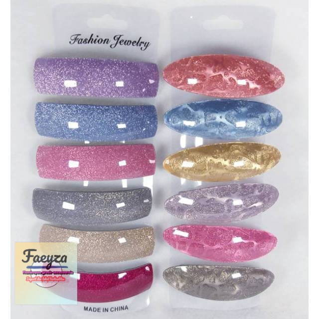 Jepit rambut otomatis dewasa isi 6 pcs