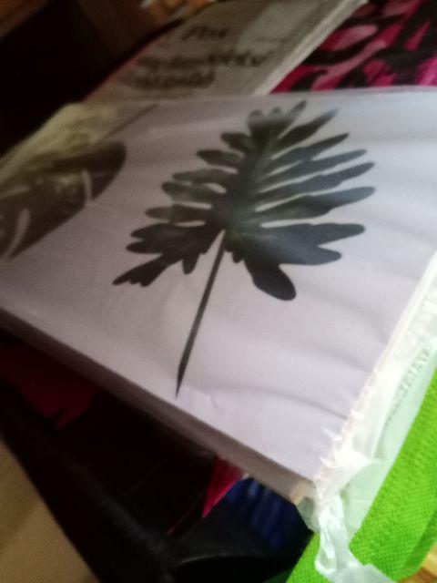 Hiasan Dinding Poster Kayu Dekorasi Rumah Tanaman Abstrak Bunga