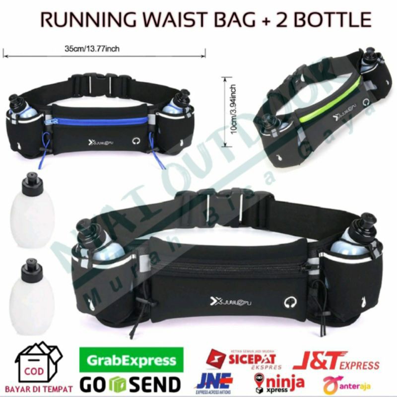 waist bag trail running tas pinggang olahraga joging botol minum