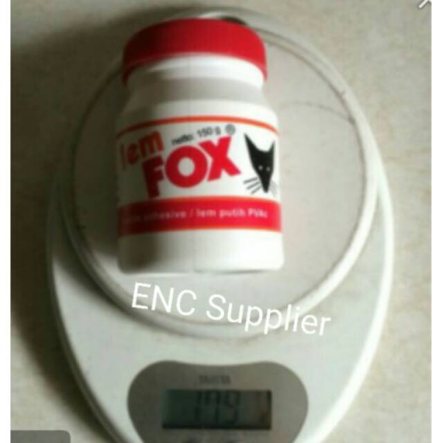 

fox 1 botol Lem fox 150 gram plastik putih PVAC 150gr 150g perekat serbaguna white per pcs - enc.sup