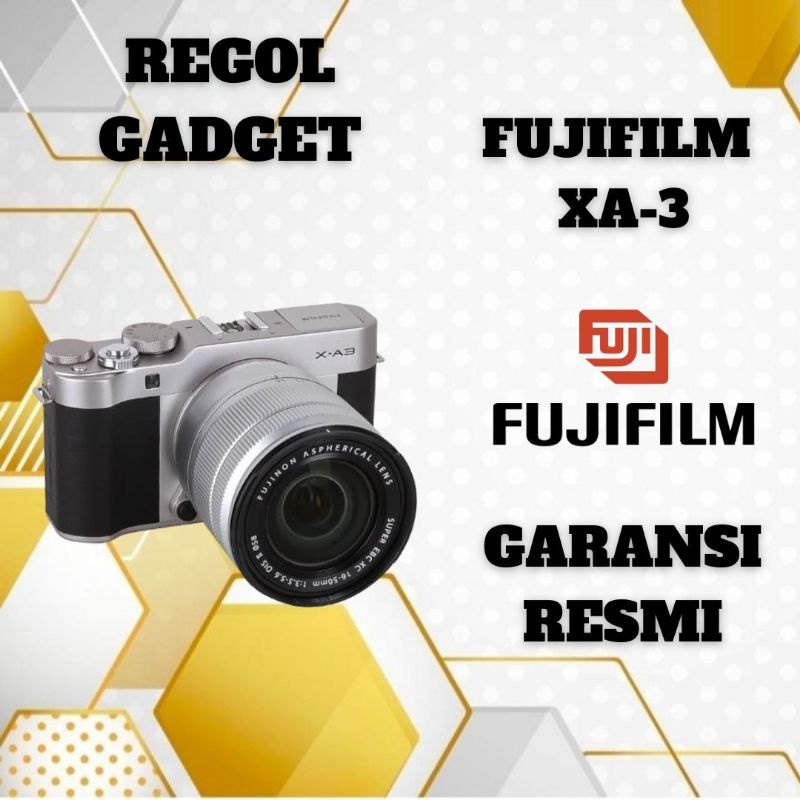 KAMERA MIRORLESS FUJIFILM X-A3 [NEW] GARANSI RESMI 1 TAHUN ORIGINI + LENSA KIT + MEMORY