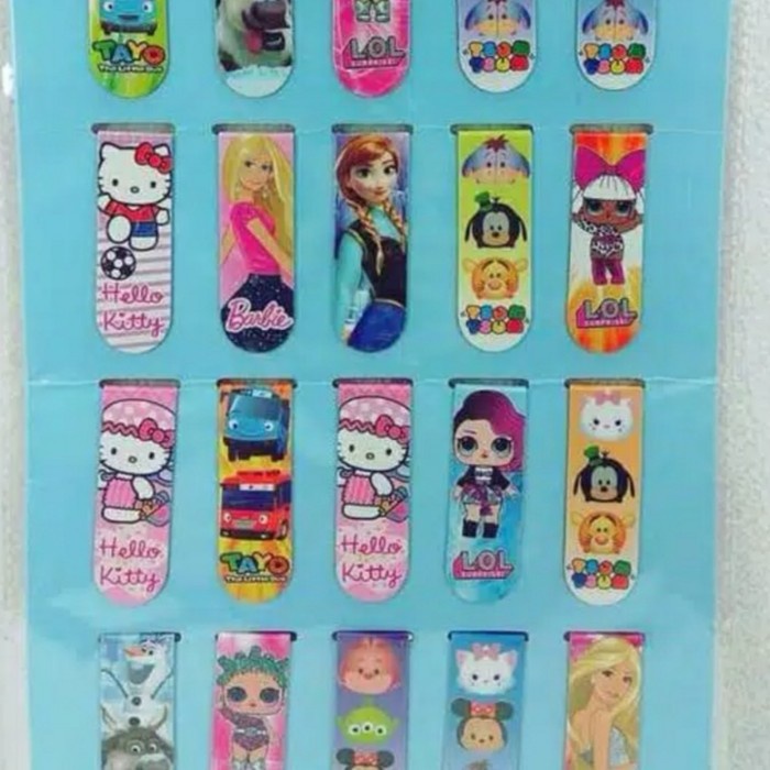 

Murah Pembatas Buku Magnet Karakter Isi 20 Pcs Terbatas
