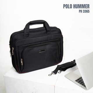 Stopmap Pria Tas Kantor Laptop Expanding - Briefcase Import POLO HUMMER