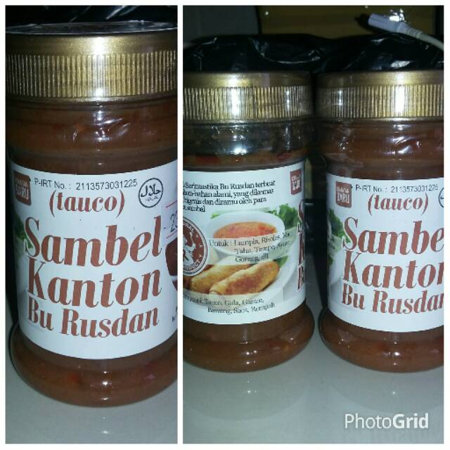 

Sambel kanton / Tauco bu rusdan 175gram