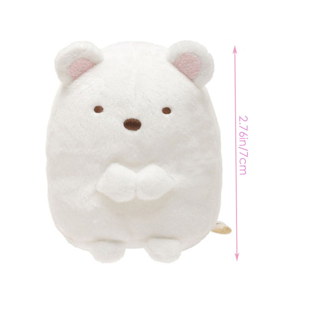 ROW Gift Plush Bag Charm Soft Keychain SAN-X Sumikko Gurashi Japan Sushi Stuffed 3.15'' Funny Cute Creature Corner Doll Small Pendant Girls Kids Toy Key Ring