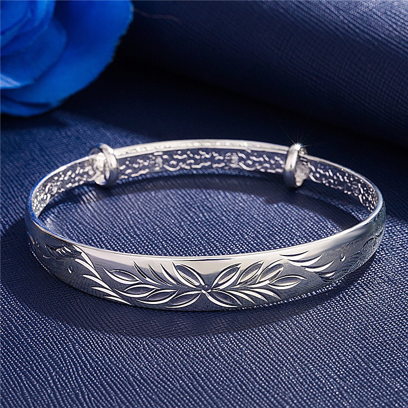 Gelang Perak Asli / Bracelet S925 / Sterling Silver /Wanita Korea Unik bracelet / Charm Gelang pria & Wanita / Gelang Couple / Gelang TitaniumA1-I