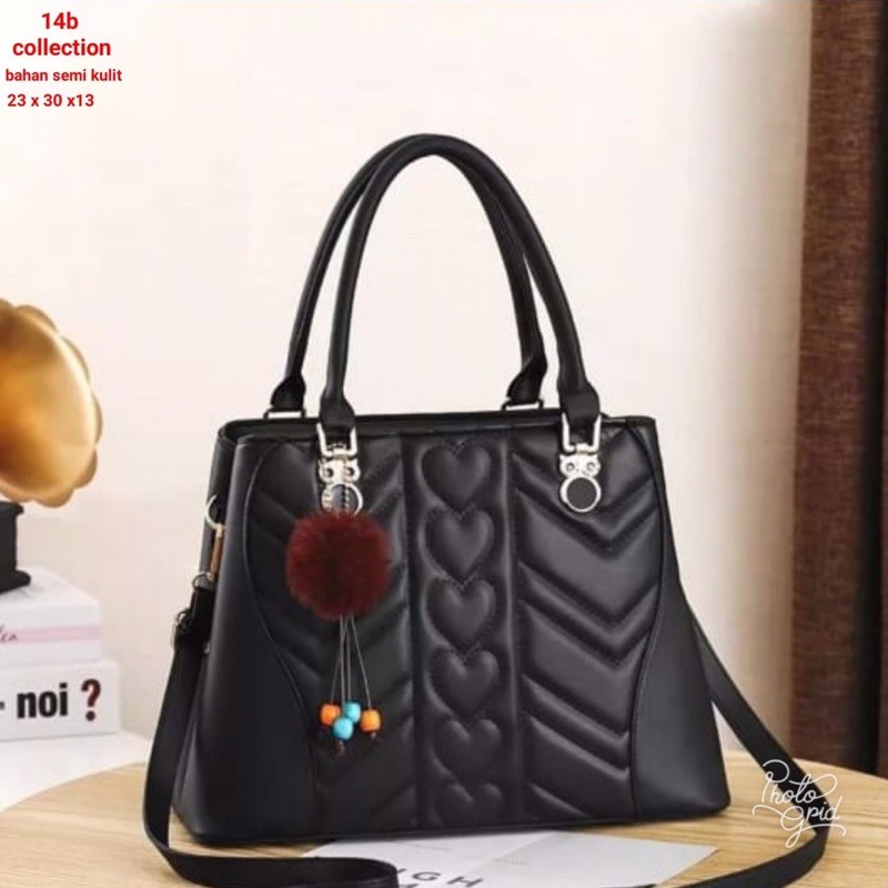 tas selempang wanita tas kulit top handle motif love lolla bags tas handbags wanita tas simple polos